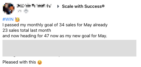 Passed monthly goal of 34 sales, heading for 47 as a new goal with Caitlin Bacher