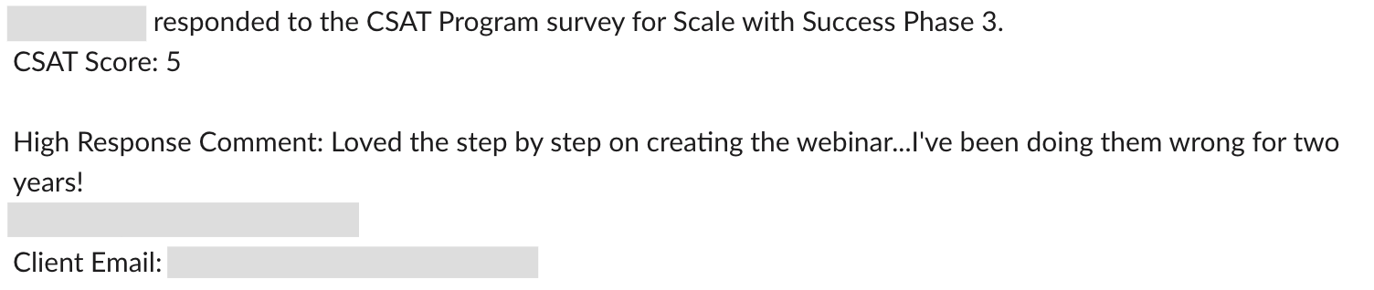 Loved the step by step on creating the webinar | Scale With Success®