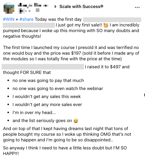 Just got my first sale!!! with Scale With Success®