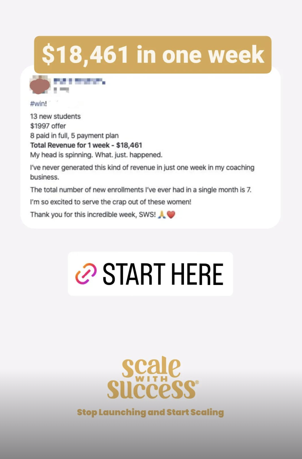 $18,461 in one week with Caitlin Bacher